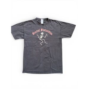 Social Distortion Skeleton T Shirt Mens Medium Gray Short Sleeve Band Tee